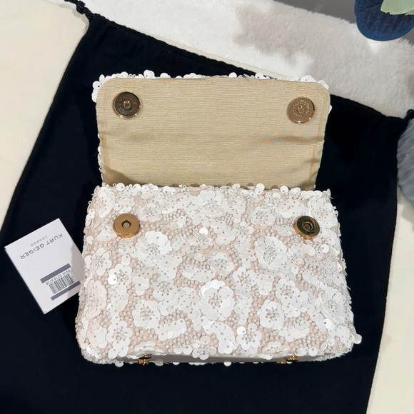 NEW✨Kurt Geiger Kensington Sequin Lace Top Handle / Crossbody Bag - Picture 9 of 16